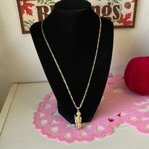 Cadena14 k gold plated San judas